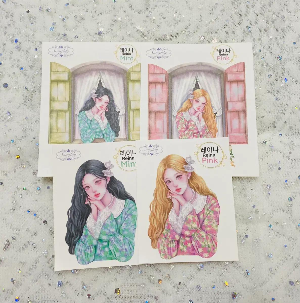 [인스] 송블리 감성 인물 스티커 (레이나)