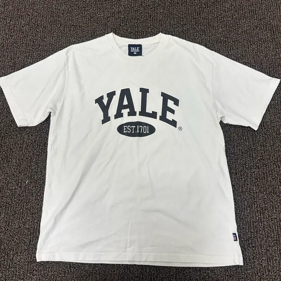 YALE 예일 반팔티셔츠 화이트 L