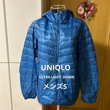 UNIQLO 울트라 라이트 다운 파카 자켓 블루 남성용 S