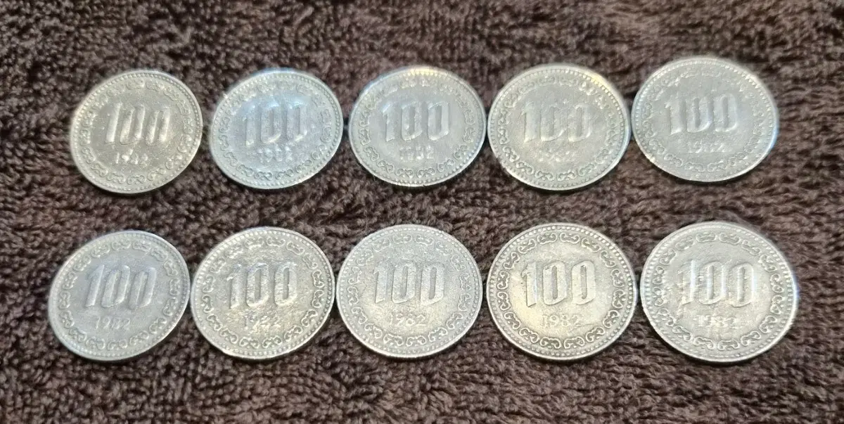 1982년 100원 동전 10개일괄