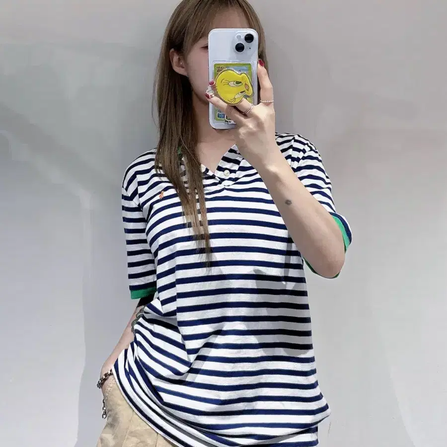폴로랄프로렌 포니 스트라이프 반팔 카라티