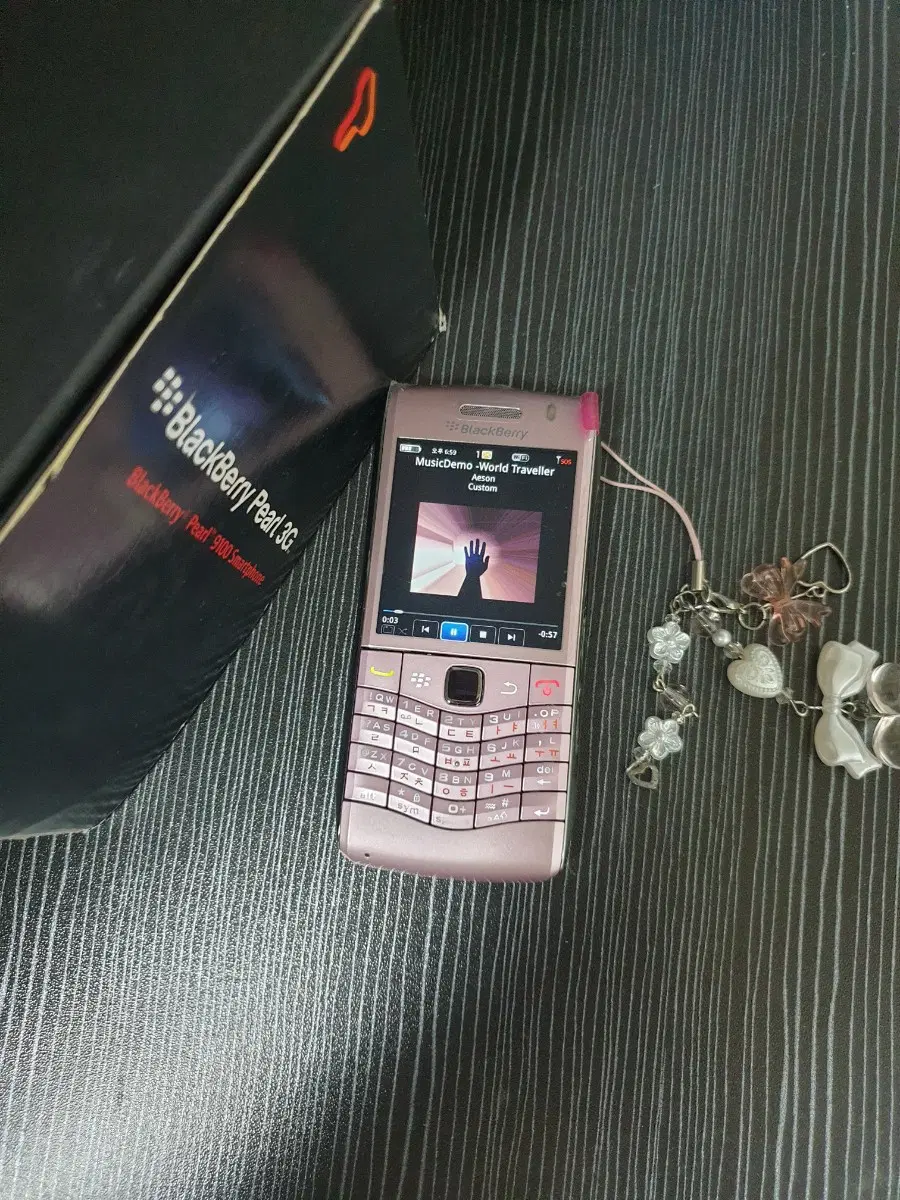 [KT용/가개통신품풀박스]  BlackBerry 9100 펄핑크/블랙베리 9100 /블랙베리 9100