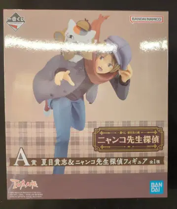 BANDAI SPIRITS 제일복권 나츠메 우인장 냥코 선생님 탐정 A상 나츠메 타카시 & 냥코 선생님 탐정 피규어
