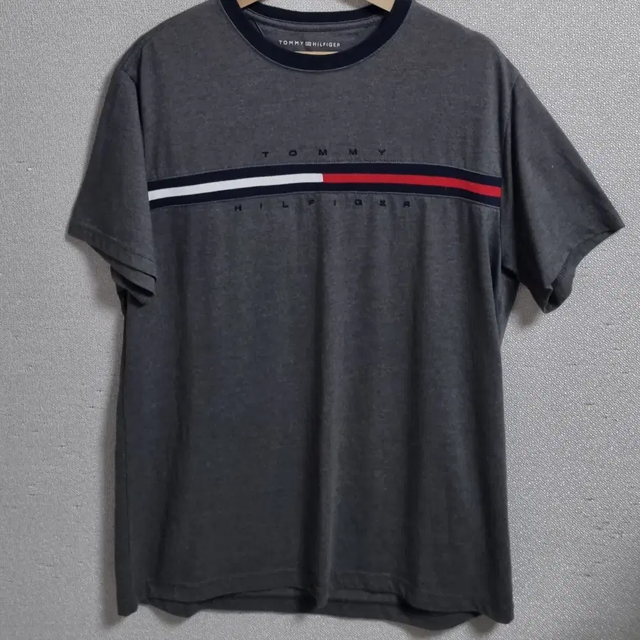 XL ) 타미힐피거 다크그레이 반팔티