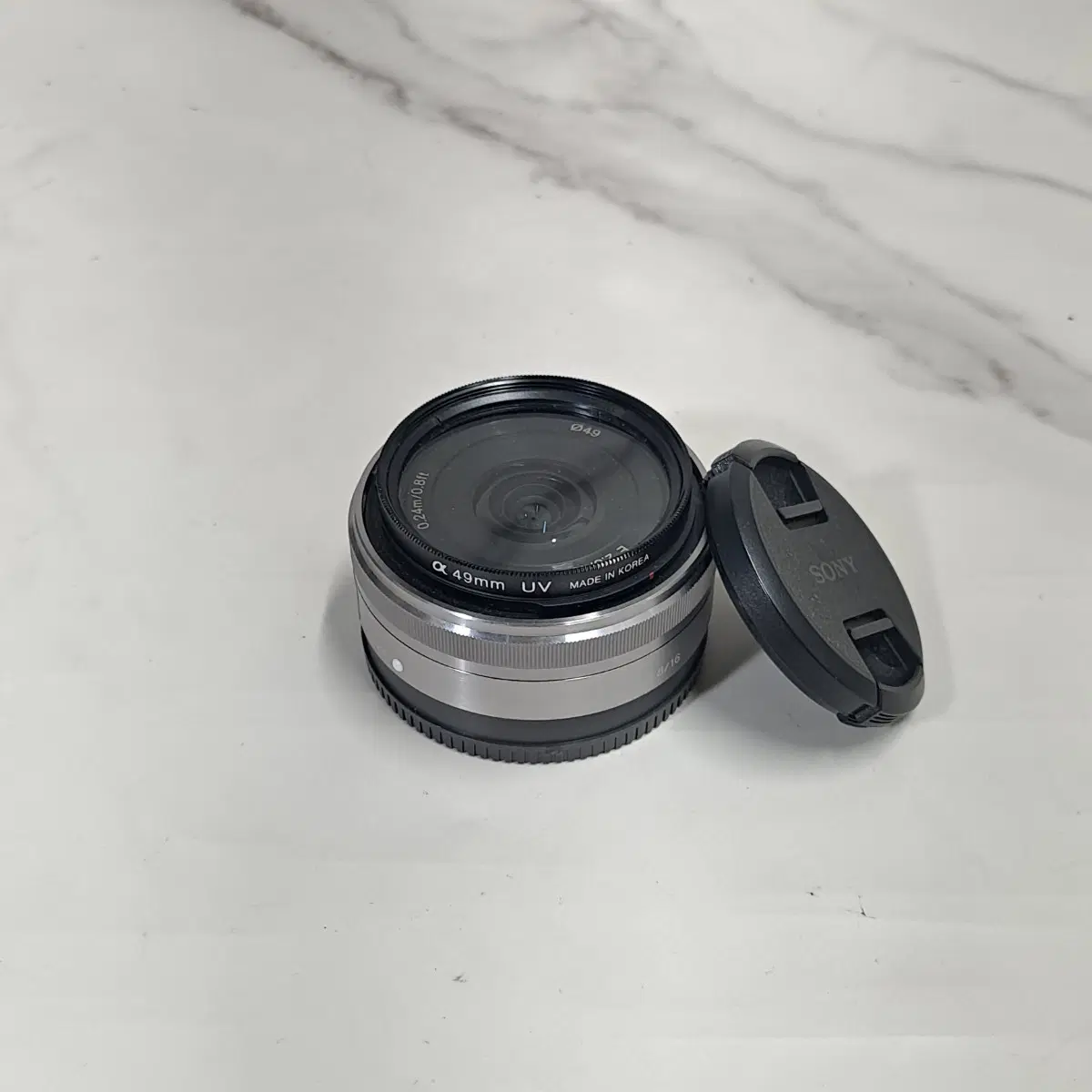 상태A 소니 E마운트 16mm F2.8 미러리스 실버 단렌즈