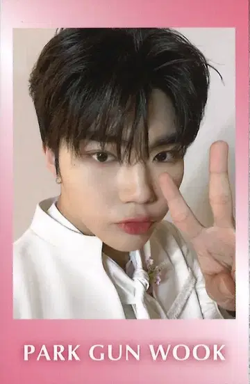 ZEROBASEONE GUN WOOK 유라유라 온라인 복권 폴라로이드풍 카드