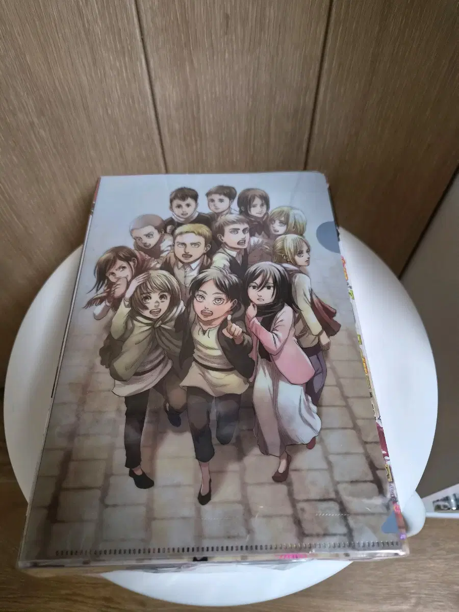 진격의거인 잡지 완결 특전 A4 클리어파일 미개봉