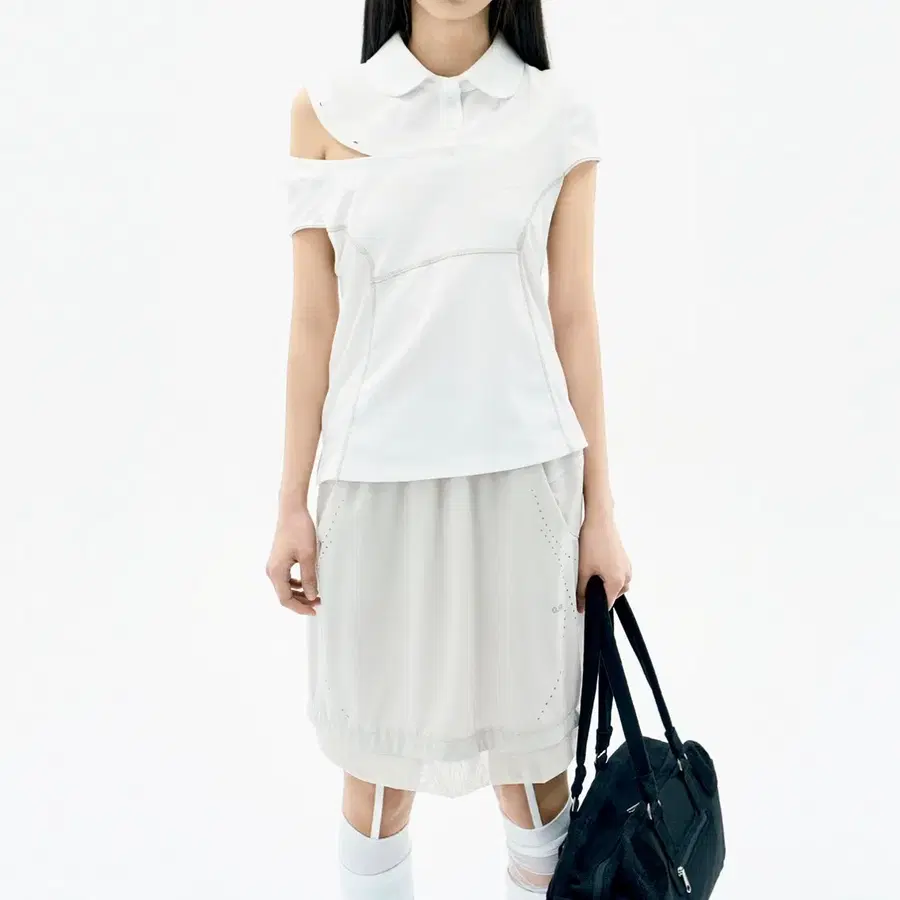 오호스 Detachable Collar T-shirt / Off Whit