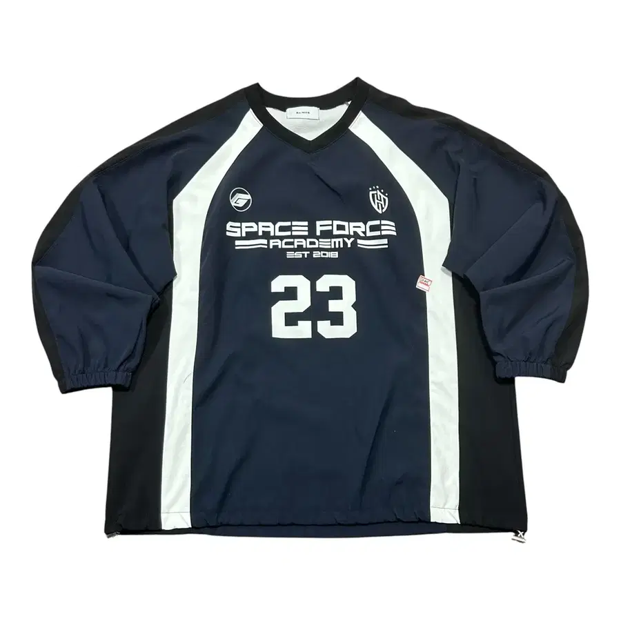 (바배) 빈티지 SPACE FORCE 23 네이비 바람막이 웜업