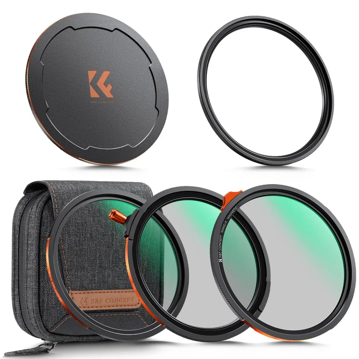 K&F Concept 82mm NANO-X 마그네틱 3종필터 ND2-32+CPL&블랙 미스트1/4 (새상품)