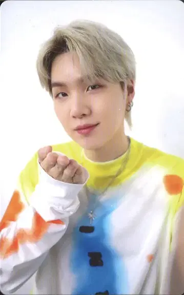 BTS WFC 회원 혜택 SUGA 트레이딩 카드 양면
