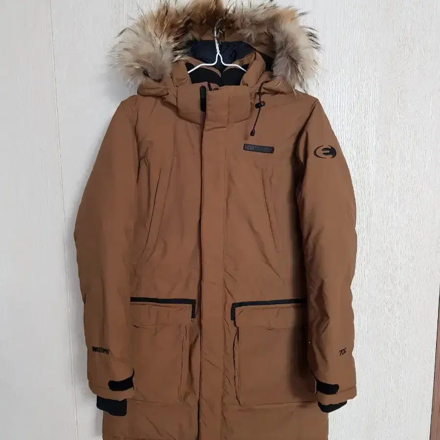 아이더 패딩 윈드스토퍼 야상 패딩 브라운 s