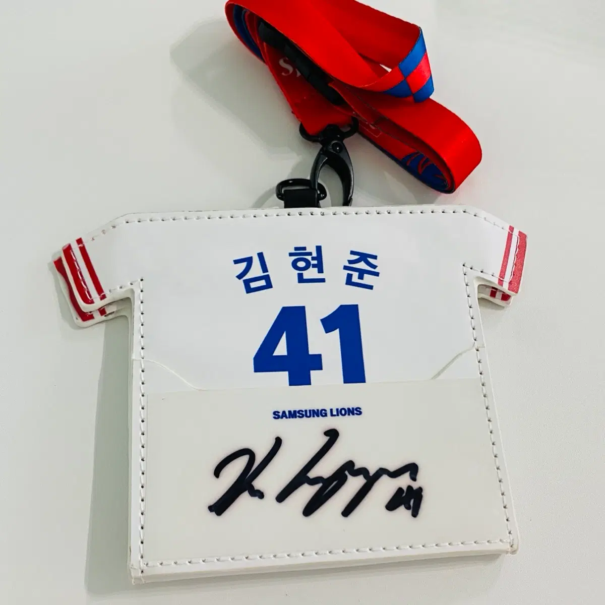 김현준 유니폼 티켓홀더 팝니다(사진과 설명 꼭 확인해주세요)