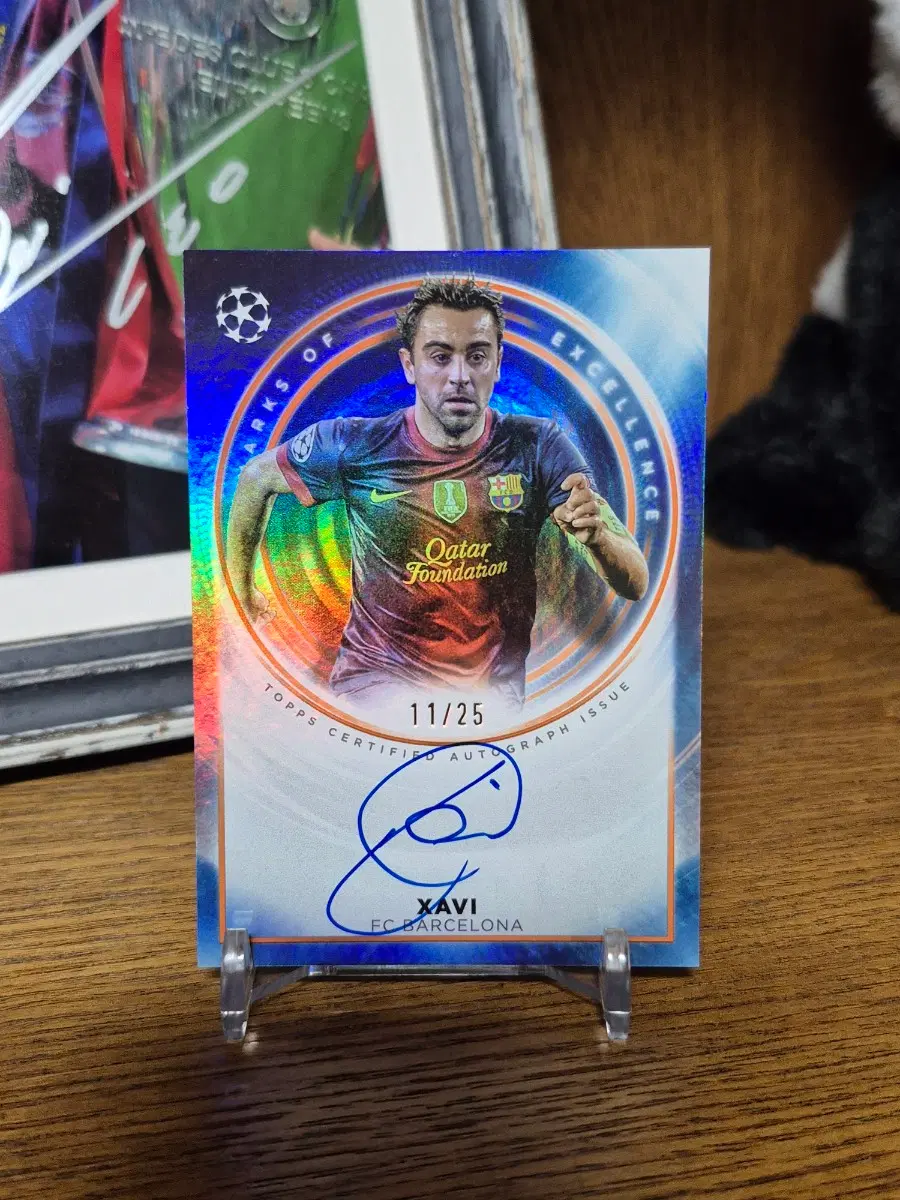 Topps 차비 에르난데스 Marks of Excellence 온카드 오토