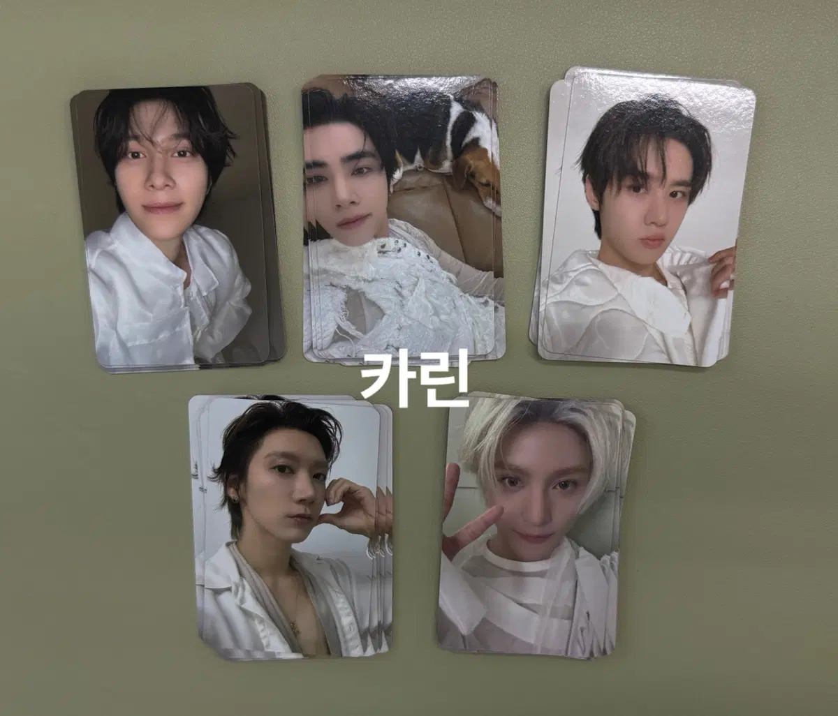 웨이션브이 wayV 비전윙스 애플뮤직 미공포 특전 포카 세트
