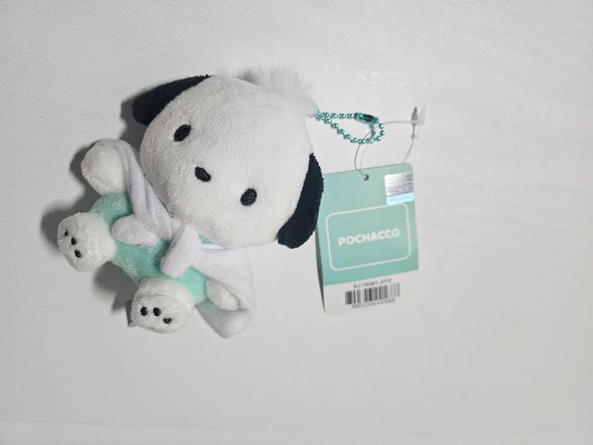 (새상품) 산리오 정품 포근 망토 포차코 가방걸이 인형 키링
