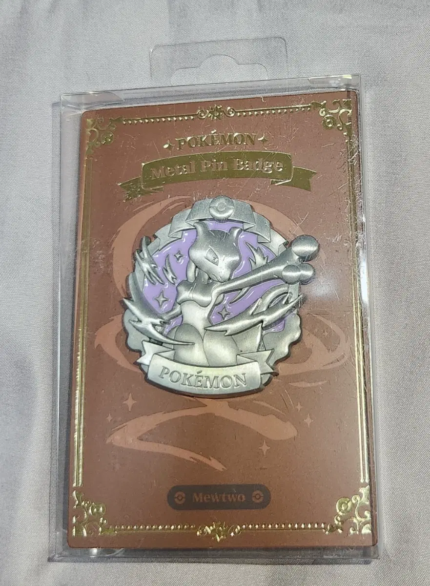 포켓몬 antique 메탈 핀뱃지 뮤츠