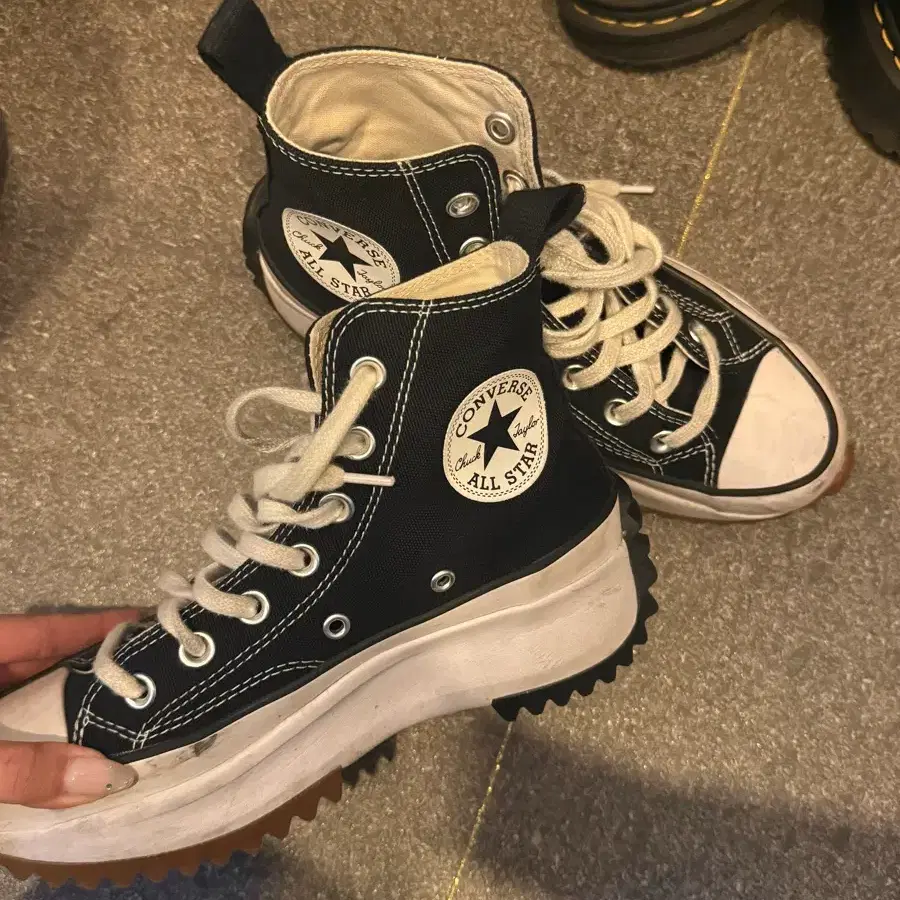 (W) 컨버스 척 테일러 올스타 리프트 플랫폼 하이 블랙