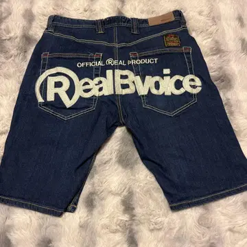 RealBvoice 데님 하프 팬츠 32인치