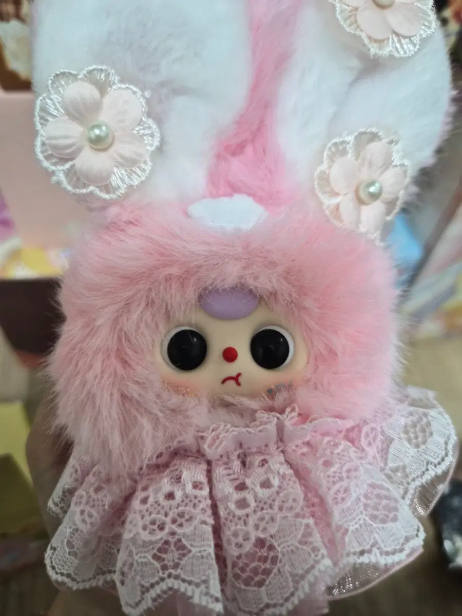 베이비쓰리 꽃 핑크