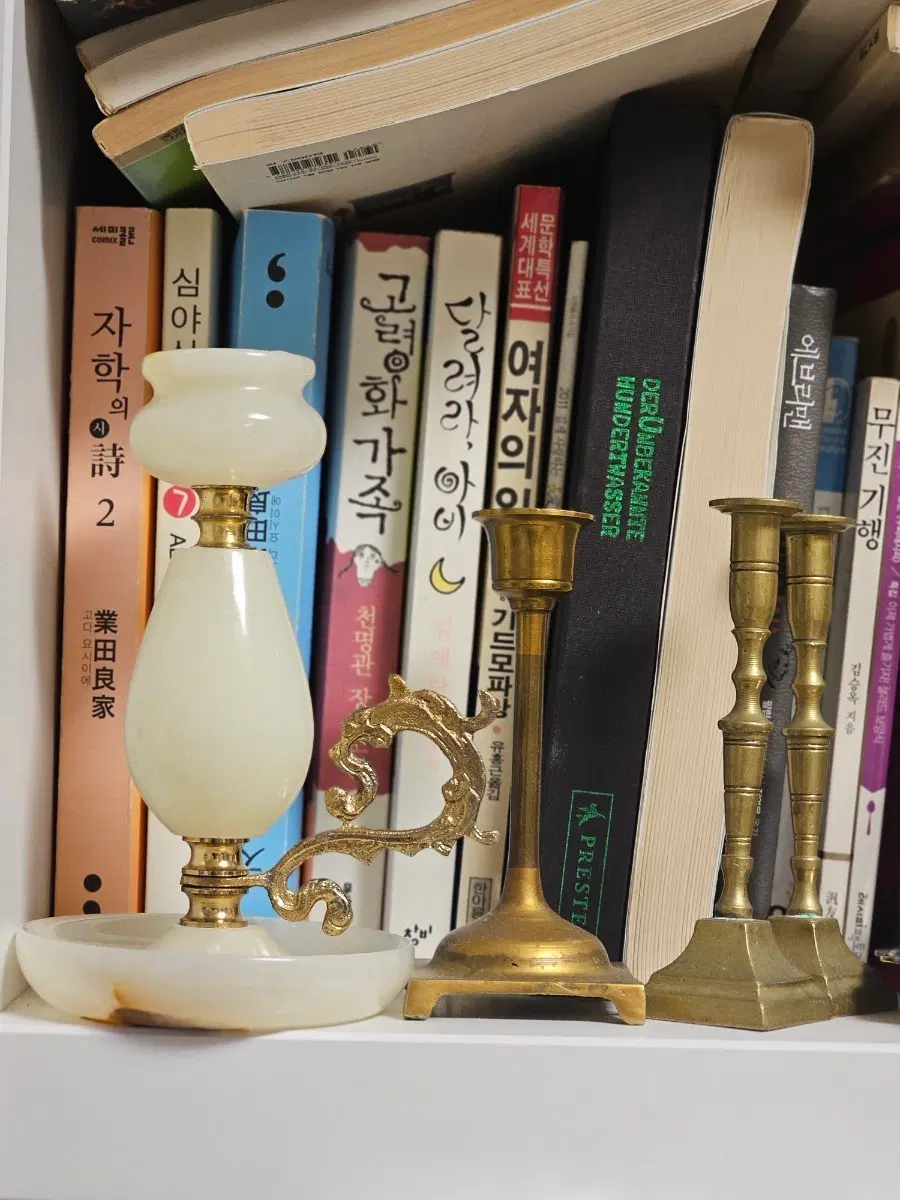 빈티지 오닉스촛대 브론즈촛대 브라스촛대 2개 세트