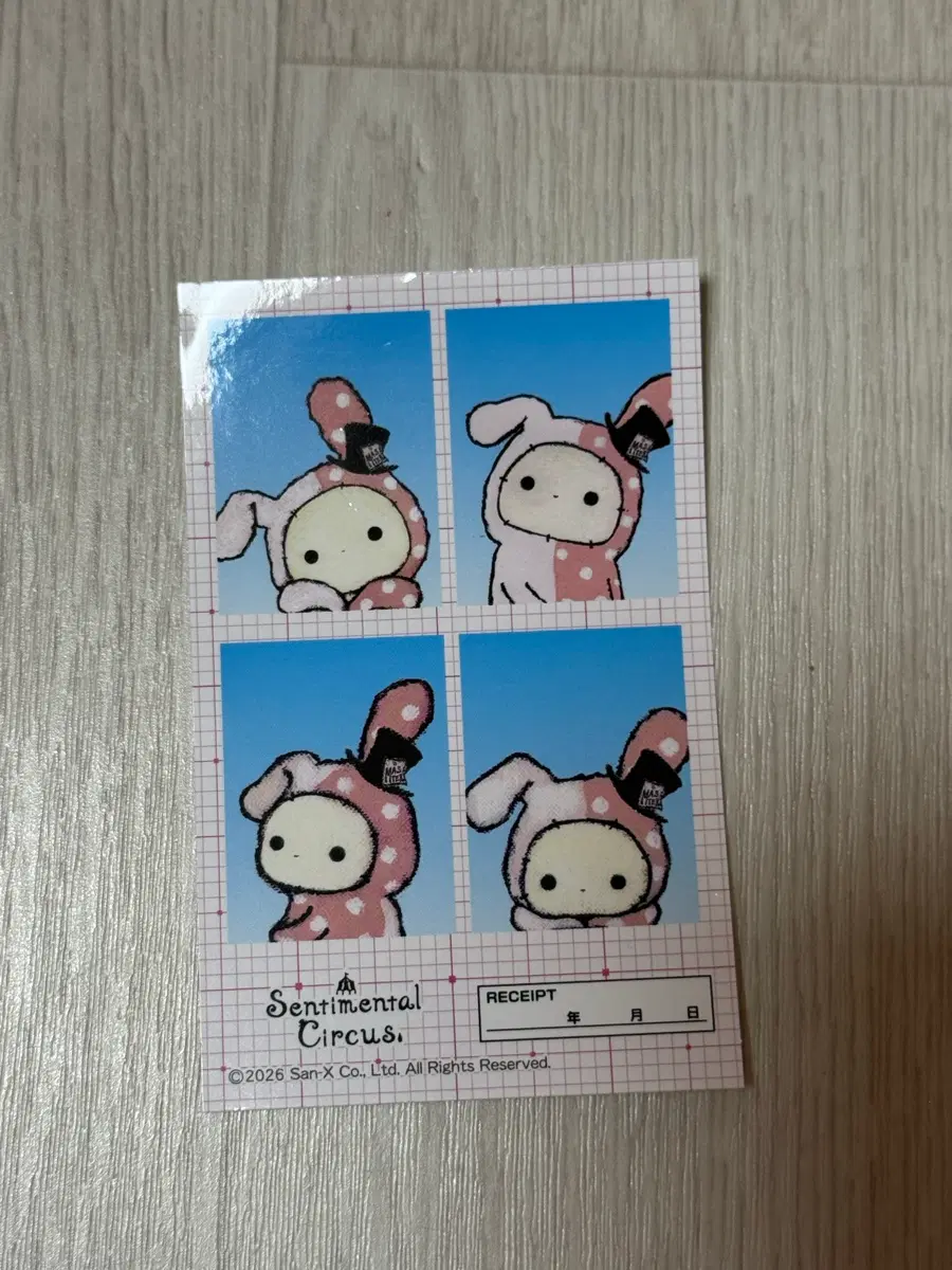 산엑스 센티멘탈 서커스 스티커 핑크