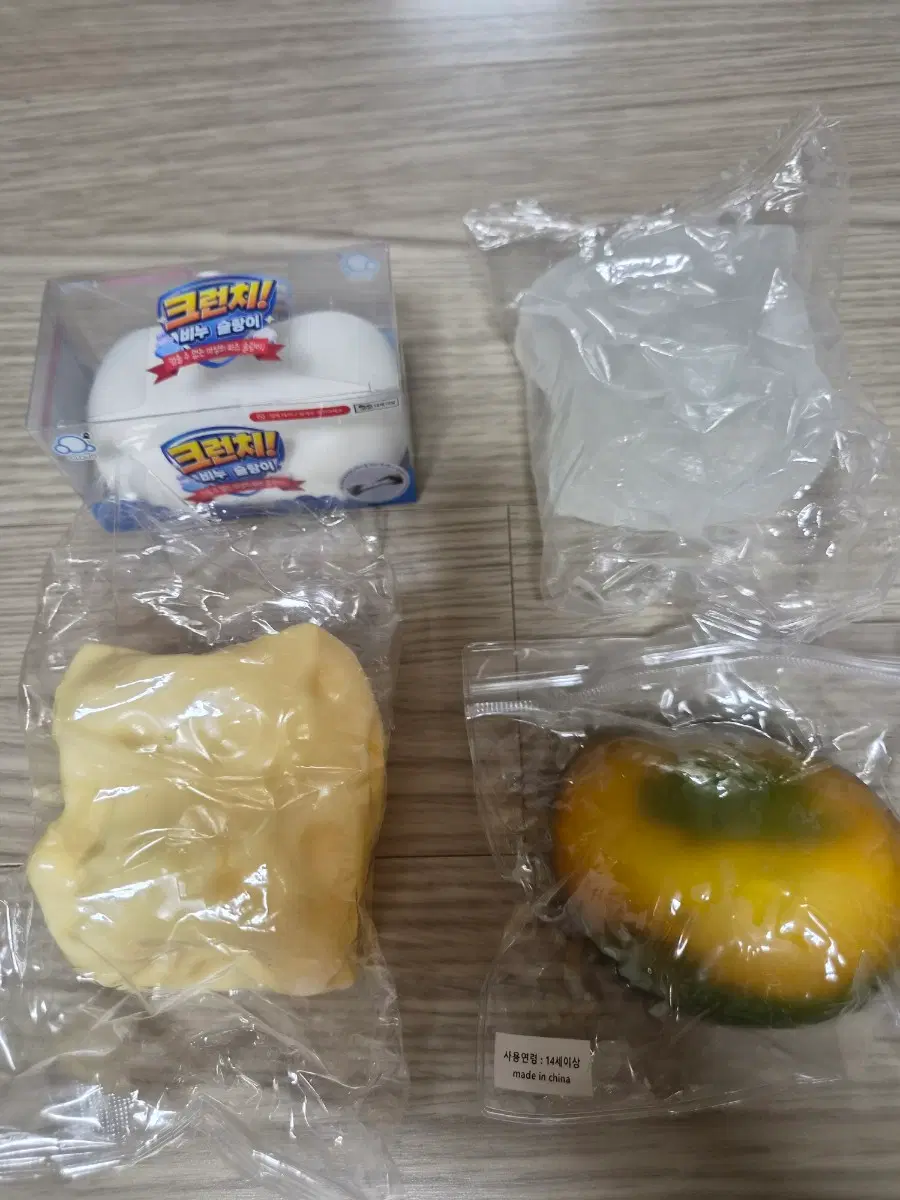 새상품)크런치 말랑이,치즈말랑이 4종 세트 팔아요