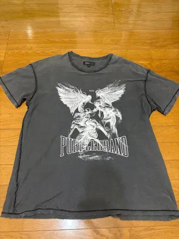 PURPLE BRAND T셔츠 데미지 가공 L