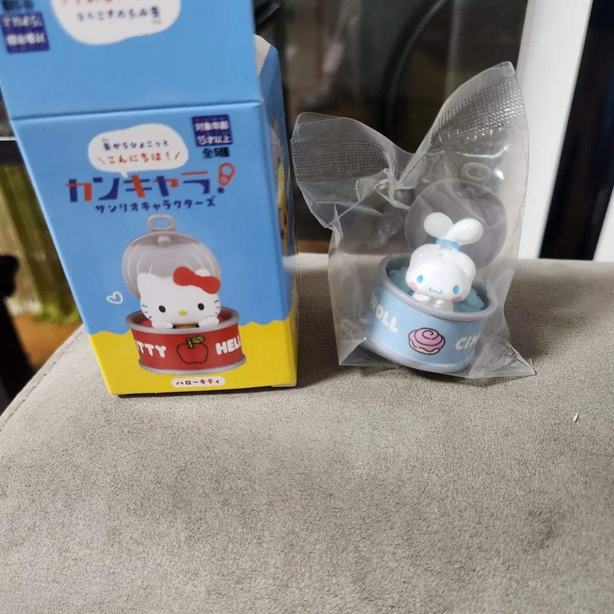 산리오 캔디자인 피규어 헬로키티 시나몬롤