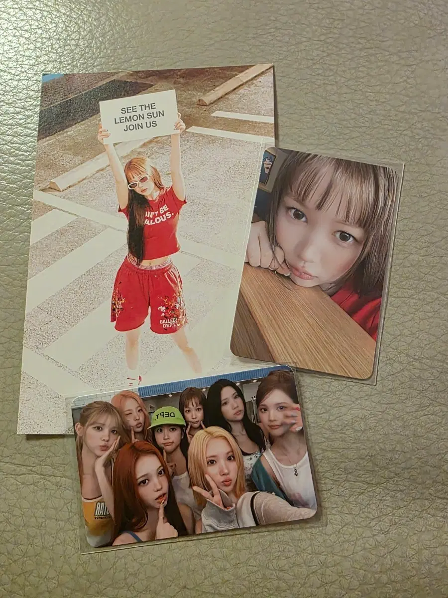 하투하 예온 레몬썬 버전 포카,엽서,단체포카 세트 팔아요