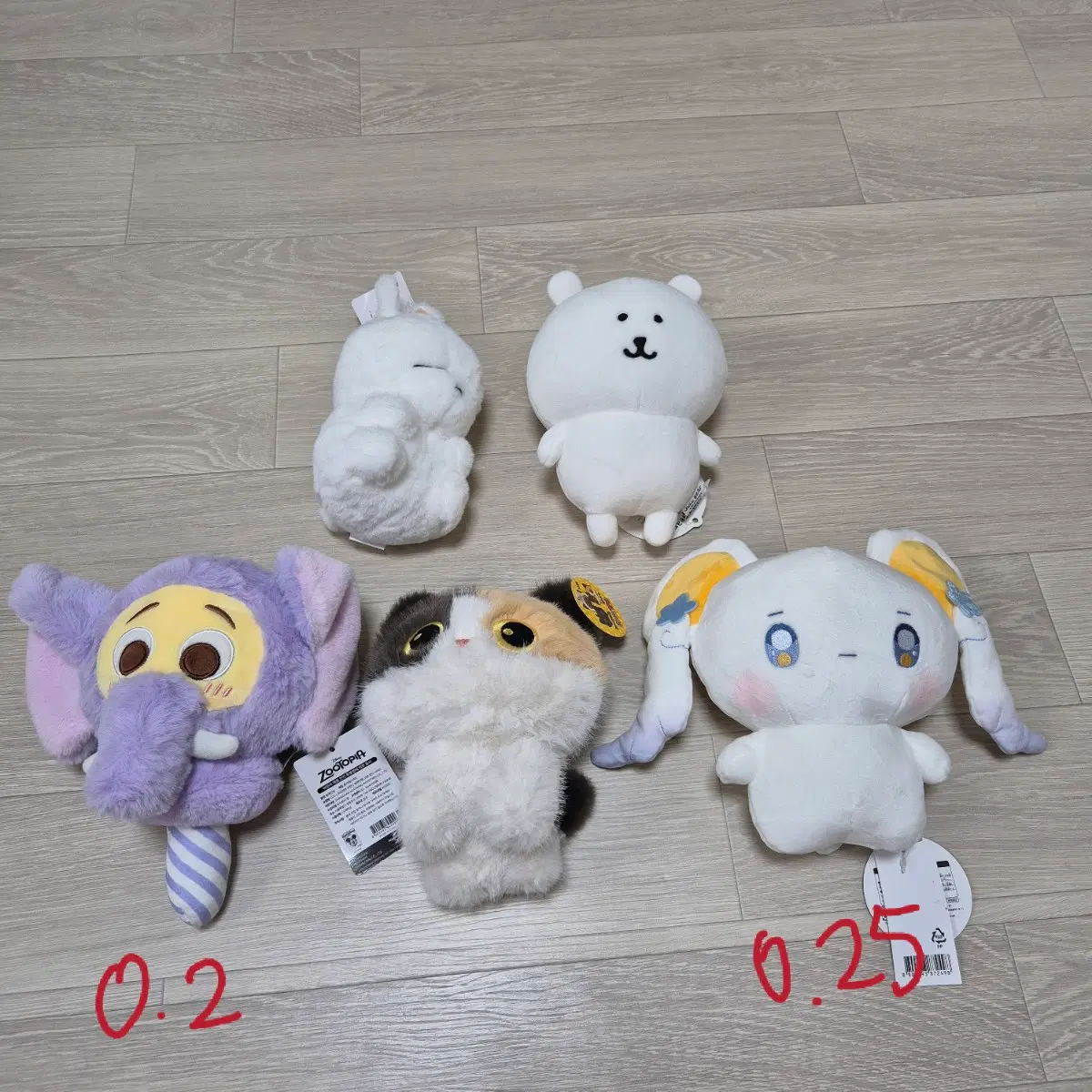 마시마로/농담곰/주토피아/고양이/리틀플러피프렌즈 중소형 인형