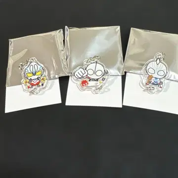 노가미 식빵 울트라맨 콜라보 아크릴 키링 3종 세트