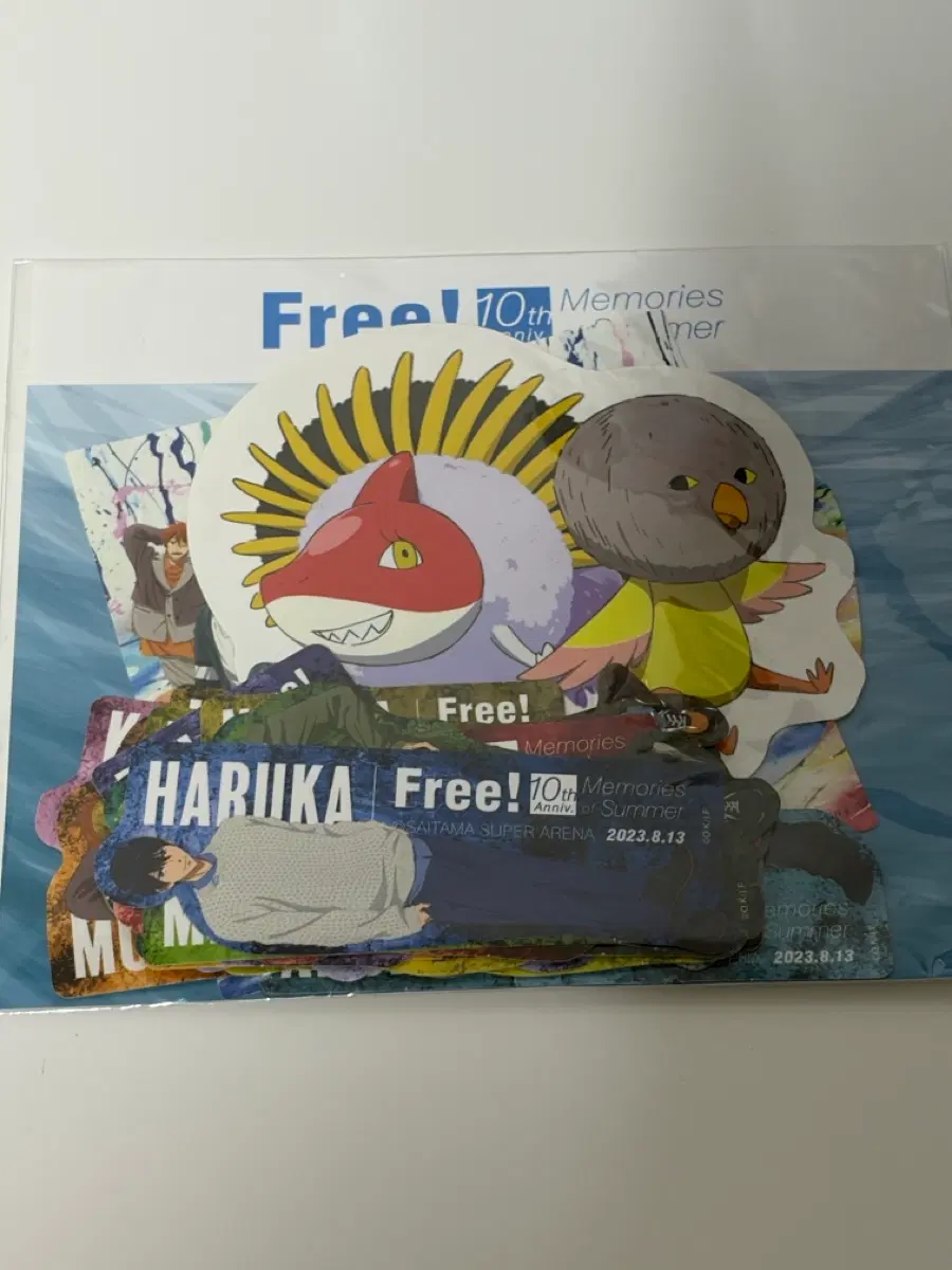 Free! 10주년 스티커 (미개봉)