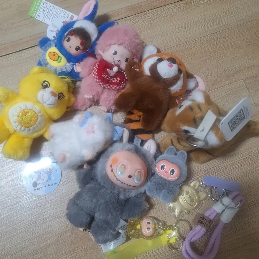 다양한 인형 키링 10종일괄