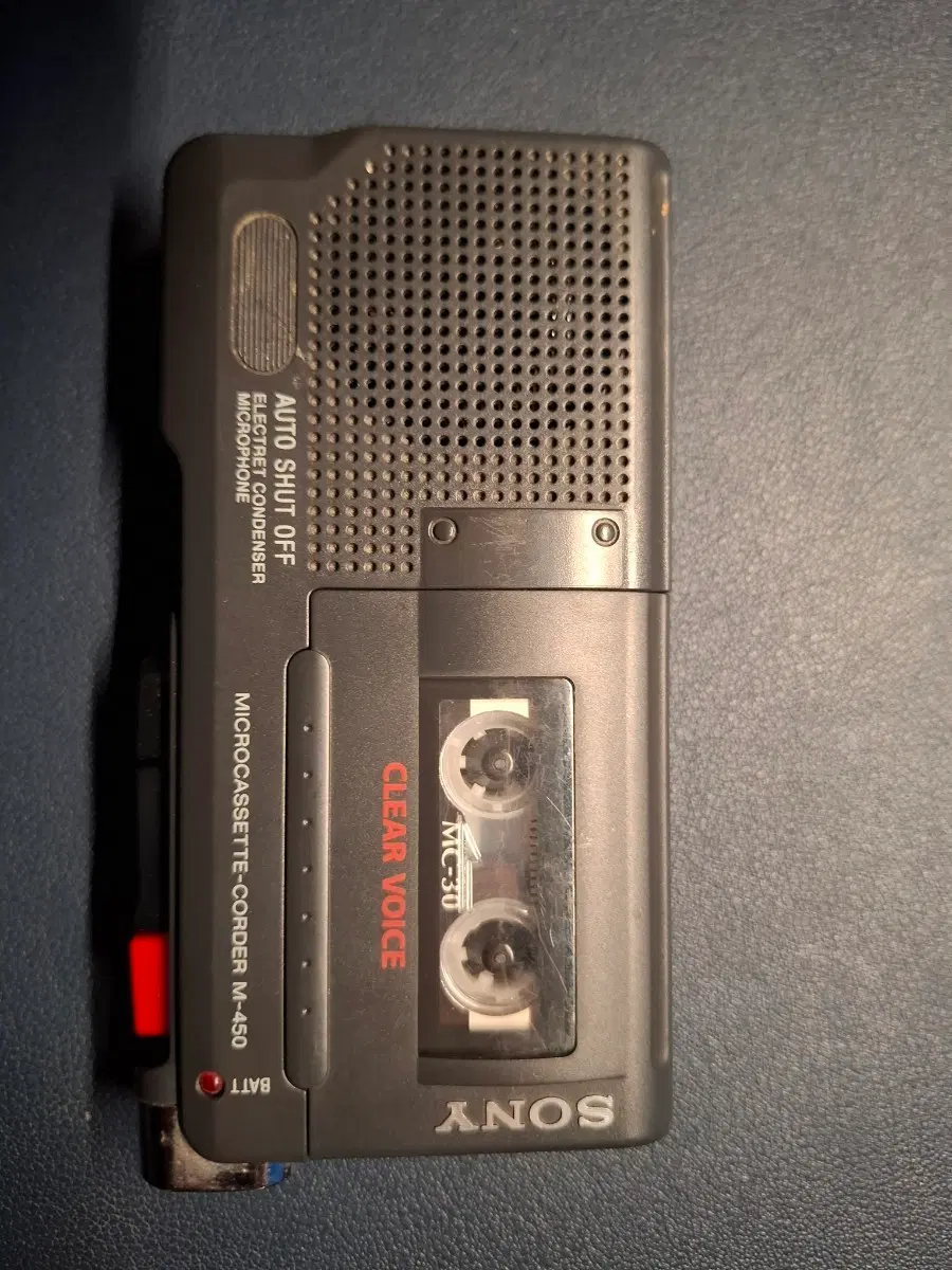 고장난 소니 마이크로카세트 레코더 M-450