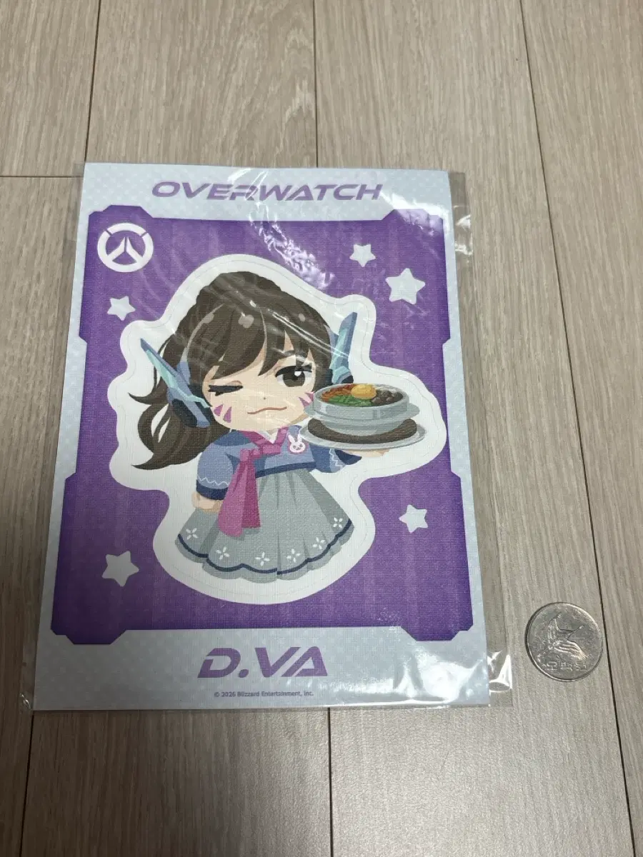 오버워치 다이스 콜라보 카페 벽 스티커 디바 송하나