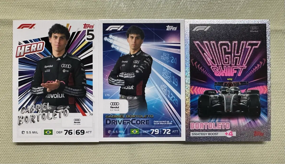 2026 F1 탑스 터보 어택 가브리엘 보톨레토 카드 일괄