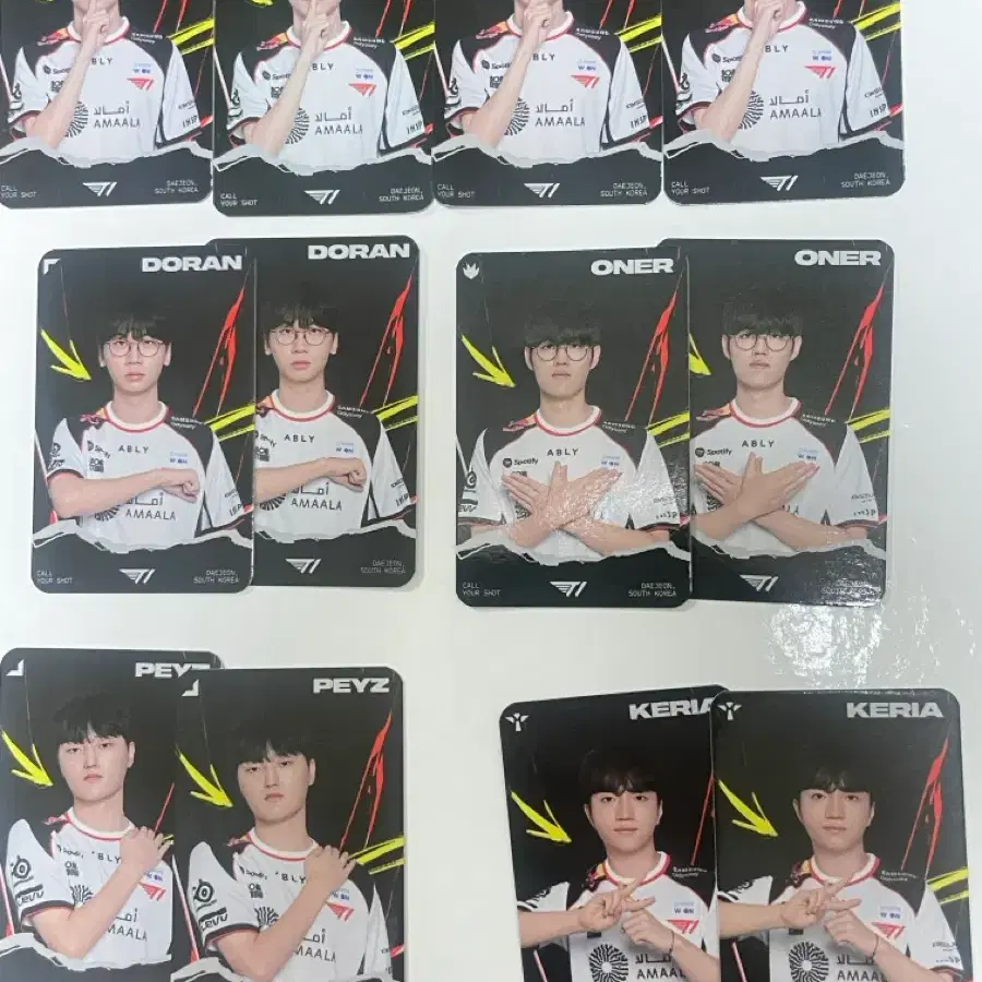 Msi 대전 t1 포카 12장 ,엽서 7장, 바인더 일괄