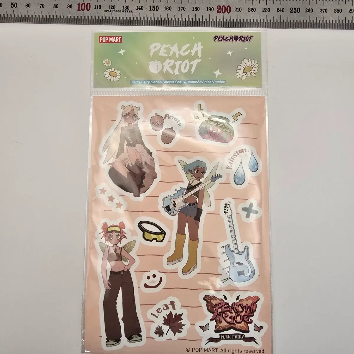 팝마트 피치 리오트 스티커 Punk Fairy Series Autumn&Winter Version