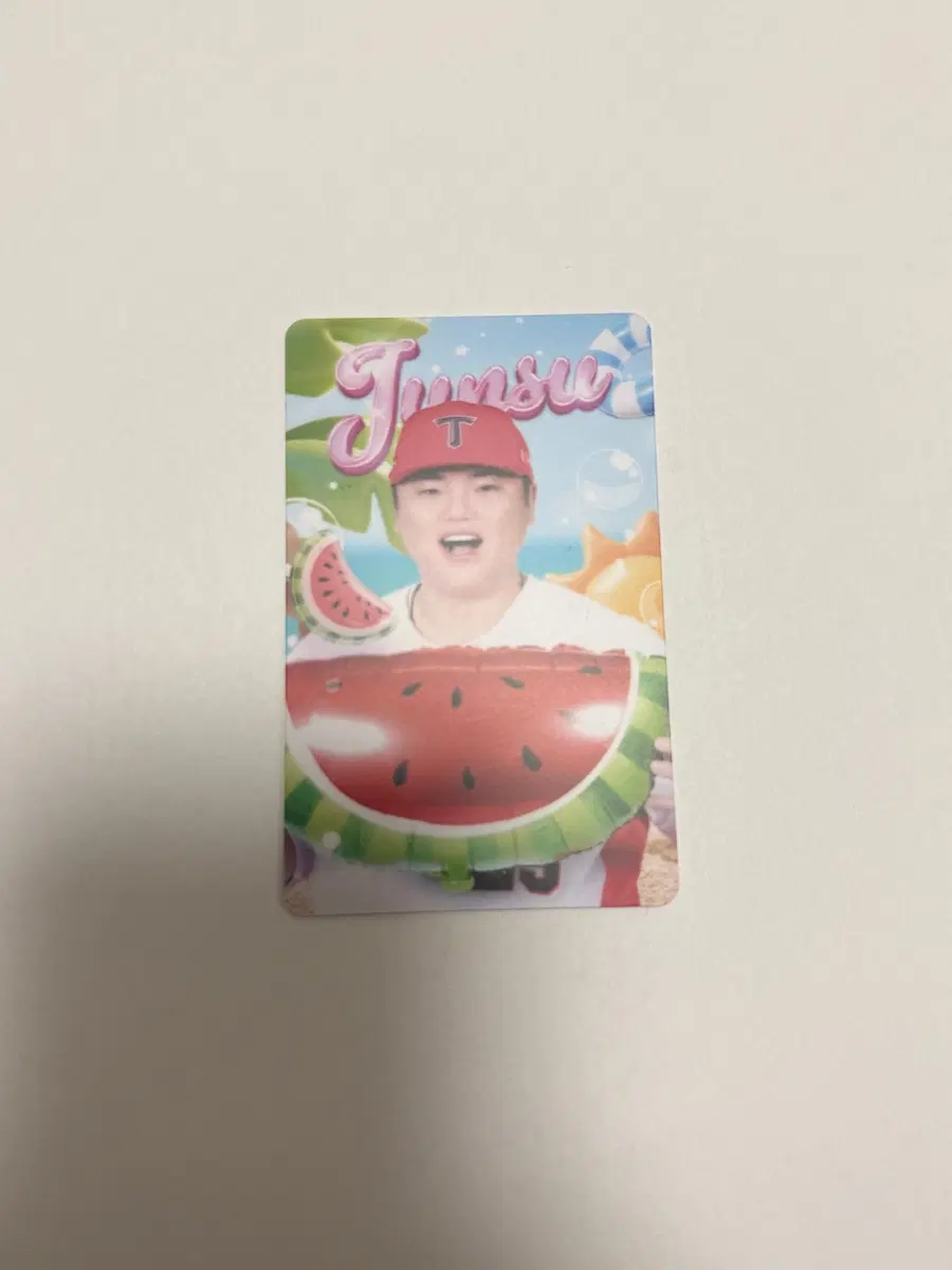 한준수 기아 타이거즈 여름 냠 수박 포카 포토카드