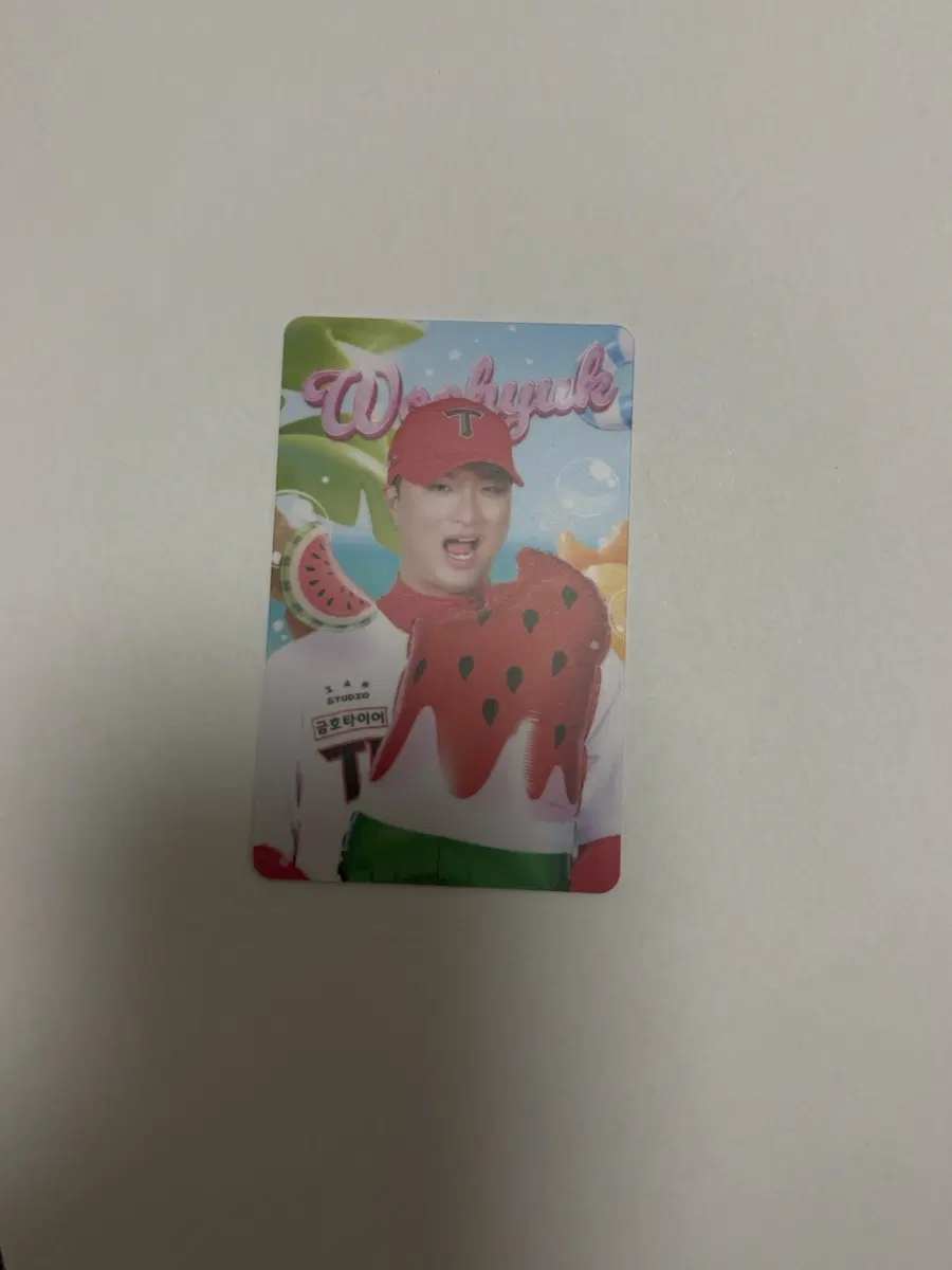 변우혁 기아 타이거즈 여름 냠 수박 포카 포토카드