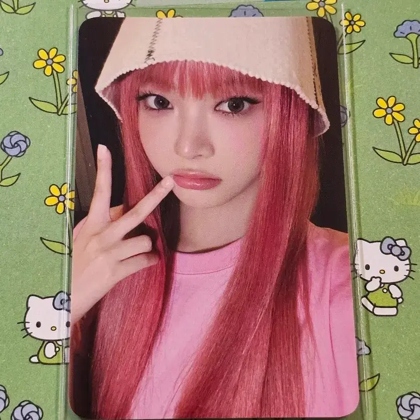 르세라핌 pureflow 케타포 팬싸 홍은채 은채 포카