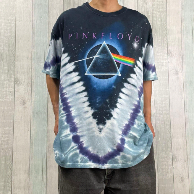 리퀴드블루 핑크 플로이드 타이다이 밴드티 - XL pink floyd 빈티지 반팔티