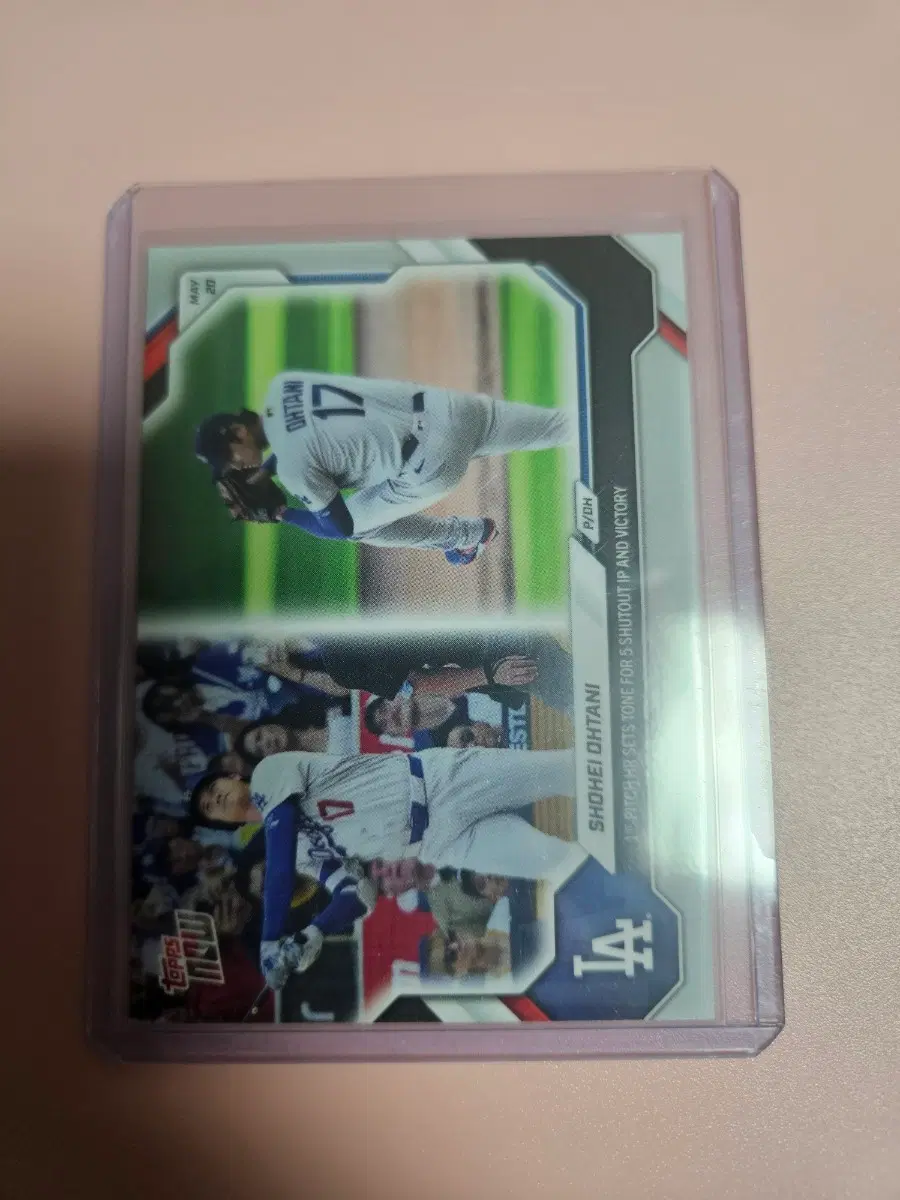 오타니 2026 Topps Now 5이닝 무실점 홈런 기념