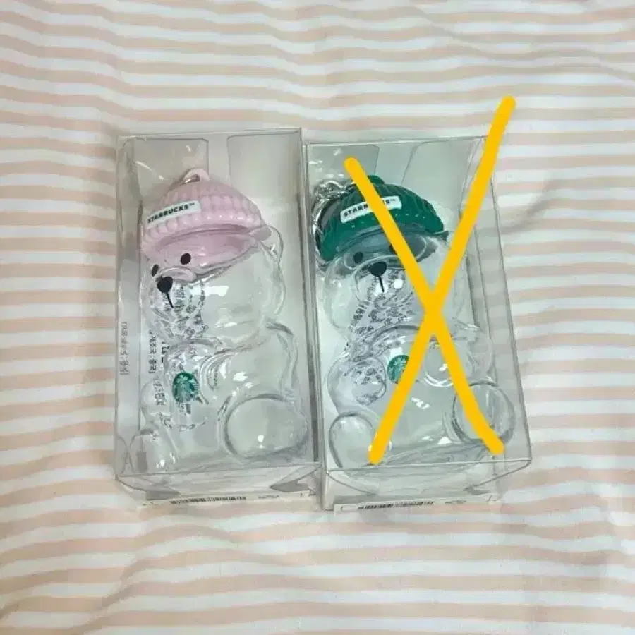 스타벅스 베어리스타 곰돌이 키링 [핑크만 있음]