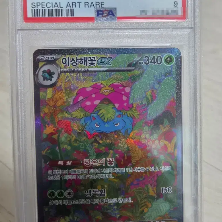 포켓몬 2023 포켓몬 151 이상해꽃 ex 스페셜 아트 레어 민트 PSA9 사진 1