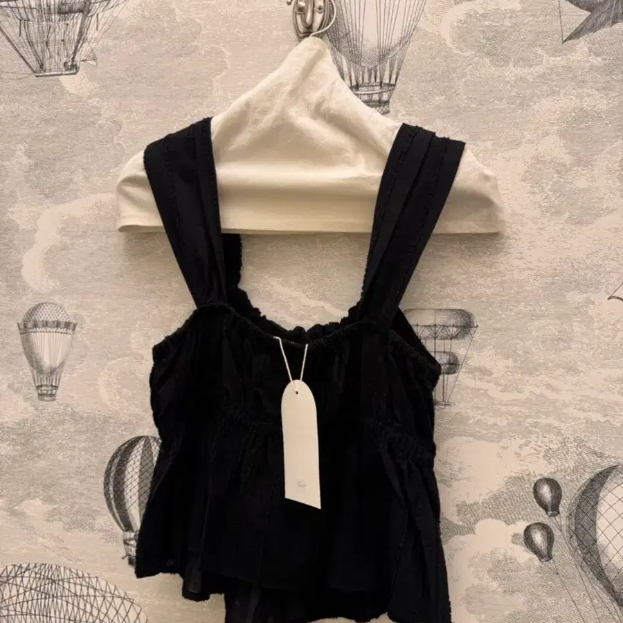 스무드무드 Lesha Shirring Top Black
