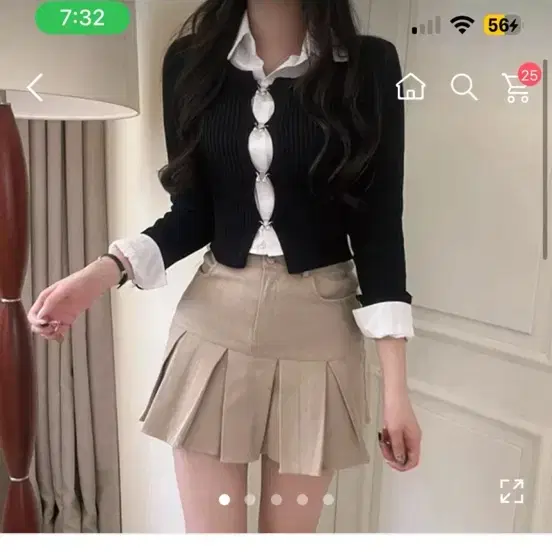에이블리 크롭 가디건