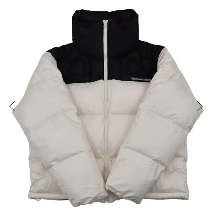 더뮤지엄비지터 패딩 ( HEART STITCHED PUFFER DOWN JACKET) 아이보리
