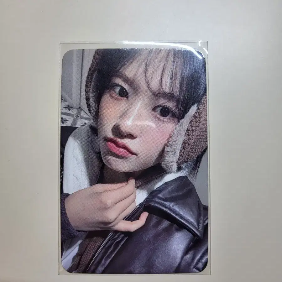 아이브 안유진 마인 사운드웨이브 귀도리 포카